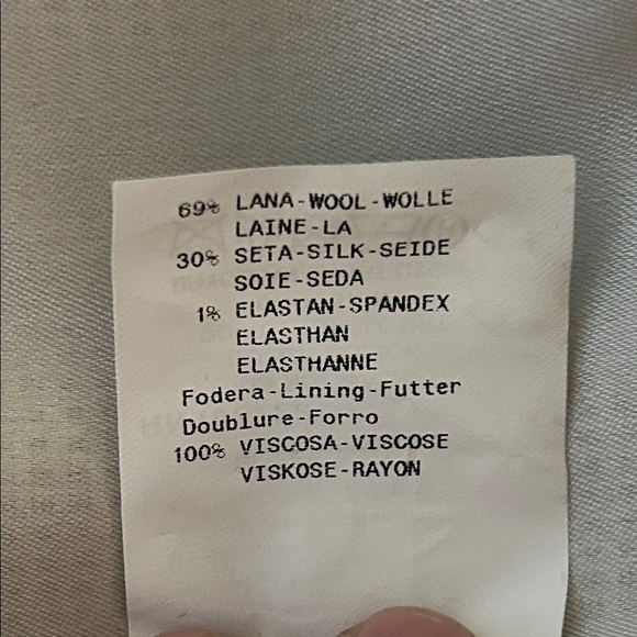 Armani Collezioni Elegant Black-White Suit- Blazer and Pants Set- W Sz8 - Picture 8 of 8